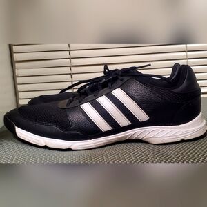 Adidas Traxion black white stripe golf cleats size mens 15‎